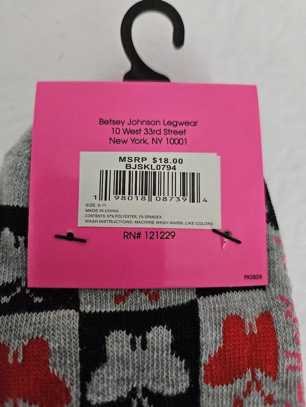 Betsey Johnson NWT 6PK Socks